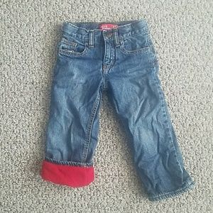 Fleece lined jeans
